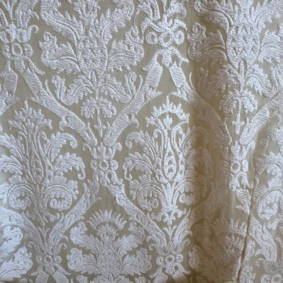 CHERIE D Tuxedo-Front Sheer Sleeveless Embroidered Open Sherwani - Picture 5 of 6